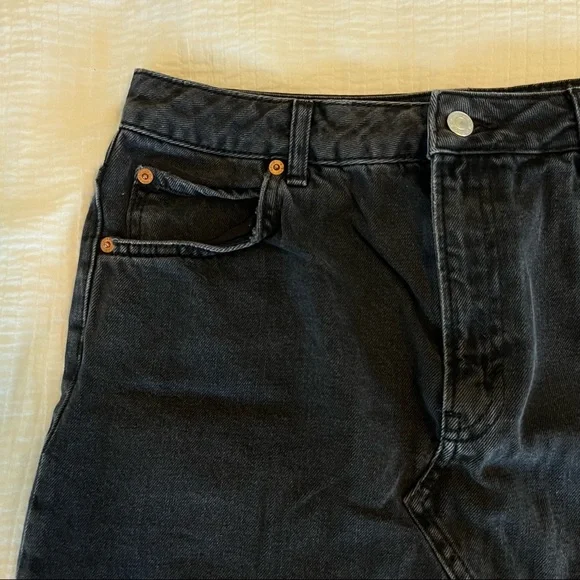 Topshop Moto Black Denim Skirt - Picture 5 of 14